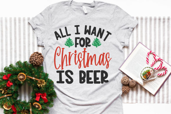 All I Want for Christmas is Beer: A Festive Graphic Design Asset