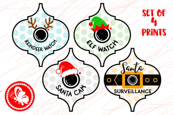 Bundle SIGNS Santa Cam Christmas Elf: Festive Graphics for Local Brands