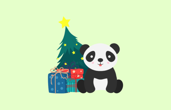 Christmas Animal Cute Illustration Gift: A Charming Graphics Asset