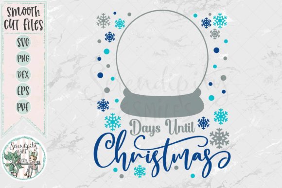 Christmas Countdown Snow Globe SVG: A Festive Graphics Gem