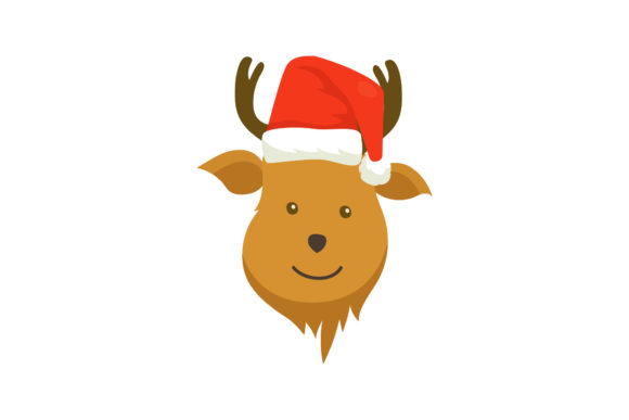 Christmas Cute Deer Illustration: A Charming Graphic for Holiday Projects