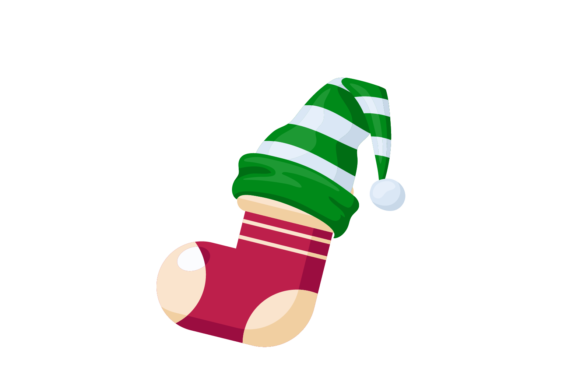 Christmas Decoration Hat Socks Svg: A Festive Graphics and Illustrations Asset