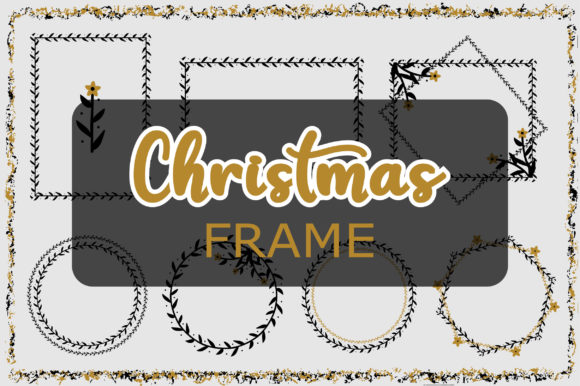 Christmas Frame and Borders Clipart for Festive Branding