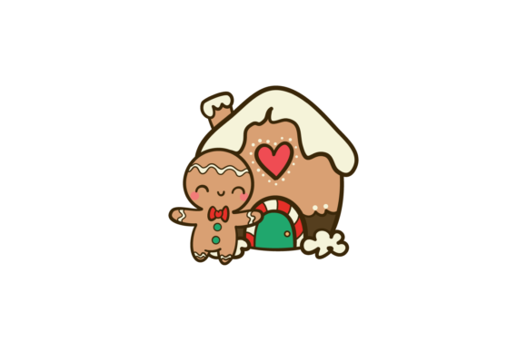 Christmas Gingerman Home Snow Svg: Festive Graphics for Crafters