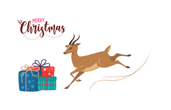 Christmas Illustration Deer: A Festive and Versatile Design