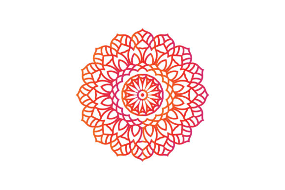 Christmas Mandala Gradient Holiday: A Versatile Graphic for Creative Projects
