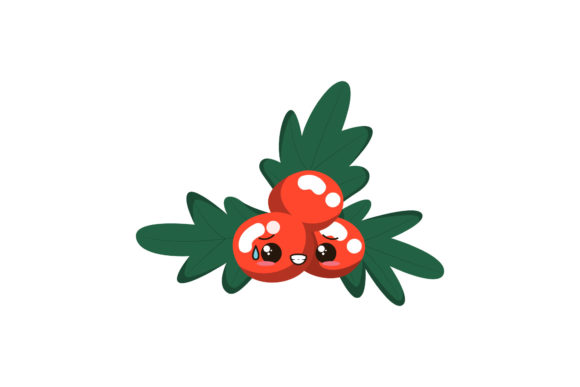 Christmas Mistletoe Kawaii: A Festive Graphics Delight