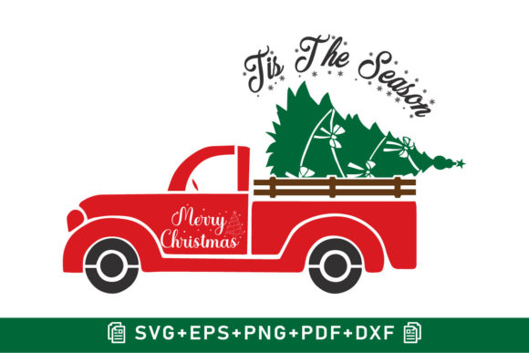 Christmas Sublimation Tree Truck Stencil: A Festive Graphics Gem