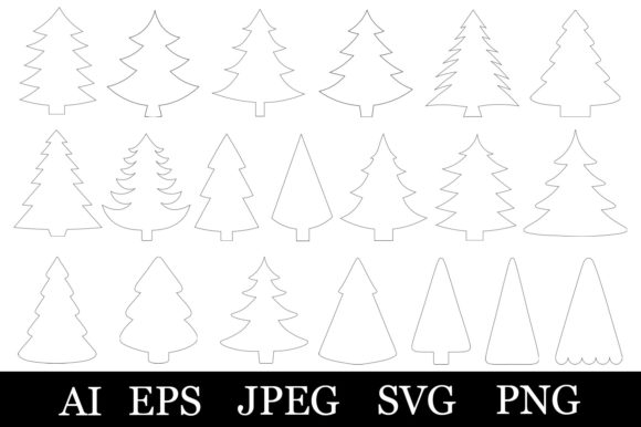 Christmas Tree Coloring SVG: Perfect for Creative Graphics