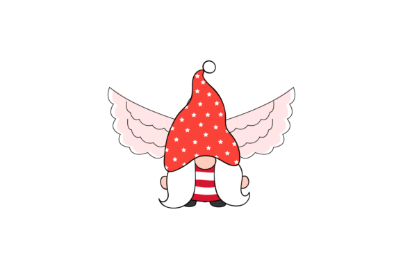 Gnome Christmas Ornament Angel: A Festive Graphics Asset
