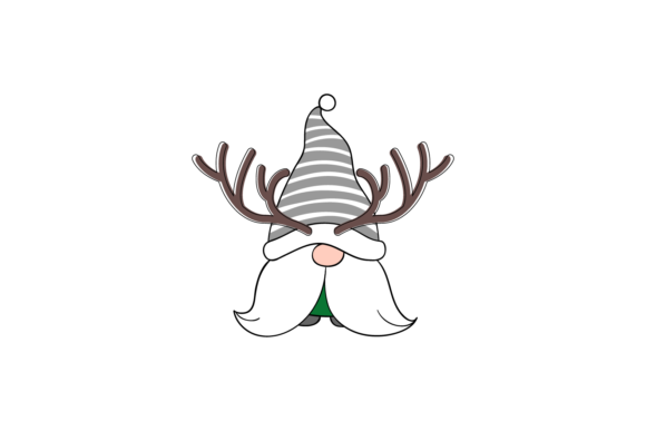 Gnome Christmas Ornament Deer Bandoo: A Festive Graphic for Local Brands