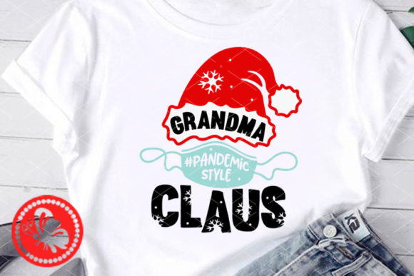 Grandma Claus Christmas Santa Hat: A Charming Illustration for Creative Graphics