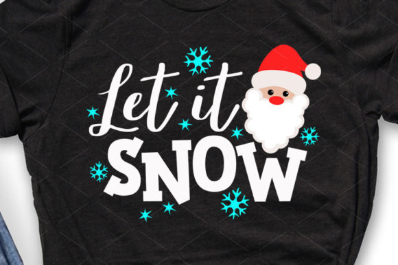 Let It Snow Santa Face Christmas Shirts - Graphics for Your Shop