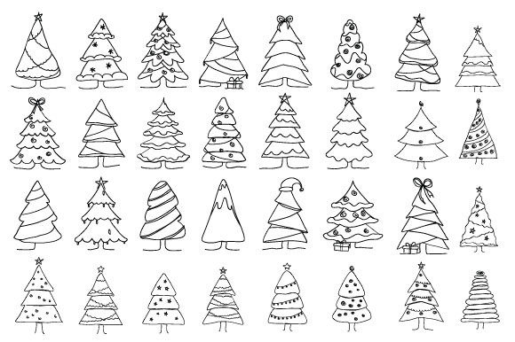 Tree Christmas One Line Art: A Versatile Graphics Illustration