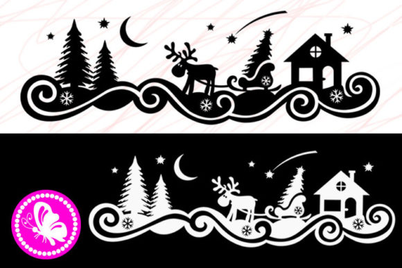 Winter Clip Art Christmas Deer Tree Svg Review