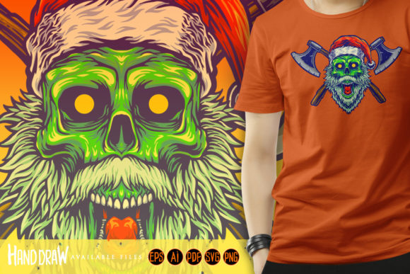 Wood Working Axe Skull Christmas Graphics Review